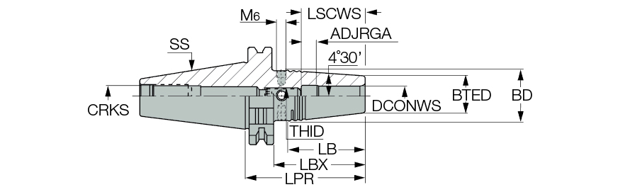 DIN69871 40 SRKIN 18X80