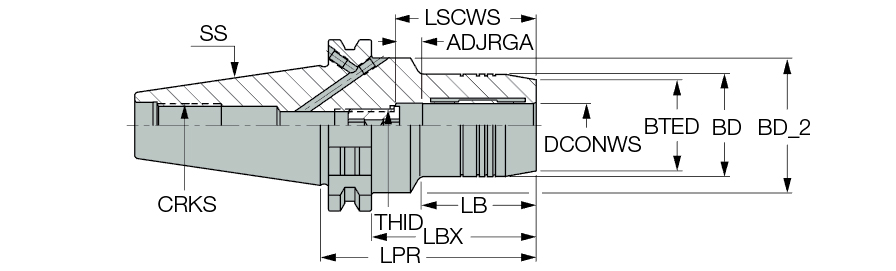 DIN69871 40 HYDRO 6X68